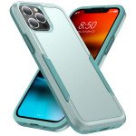Heavy Duty Strong Armor Hybrid Trailblazer Case Cover for Apple iPhone 13 Pro Max (6.7) (Green)